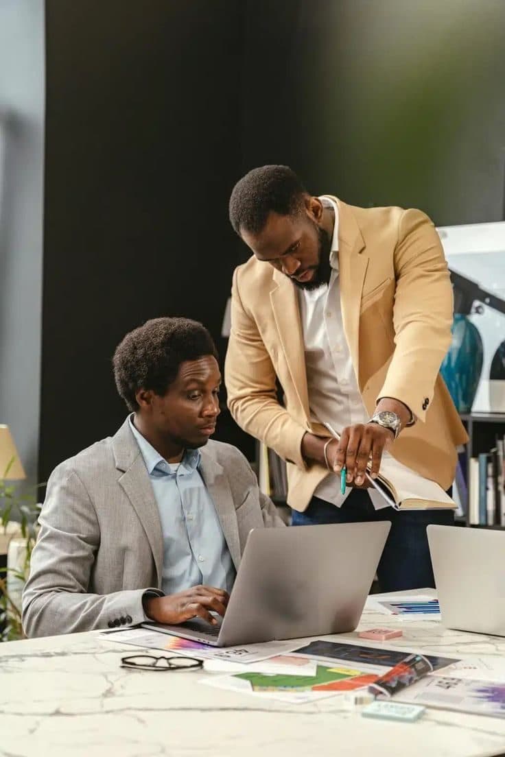 A founder getting one-on-one guidance